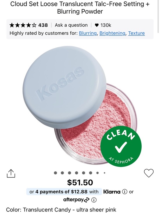 Kosas Cloud Set Translucent Powder - Translucent Candy - Picture 4 of 4